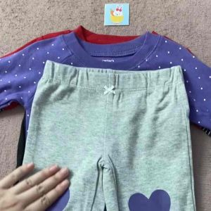 🐰Ready Stock🐰 Carter Romper 2 Piece Set Long Sleeve Romper Long Pant Baby Boy Baby Girl