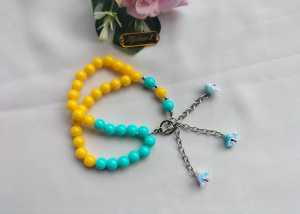 Hijabnur1 - Gelang Tasbih Cantik 33 butir - Tasbih Manik Pastel Handmade
