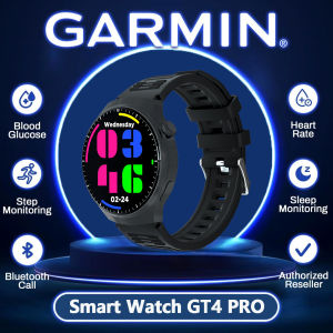 Garmin Watch GT4 PRO Original 2025 Waterproof Smart Watch for IOS Android | 1.35 Inch Full Screen Fitness Sports Smart Bracelet Watch | Bluetooth Call Mens and Womens Watches