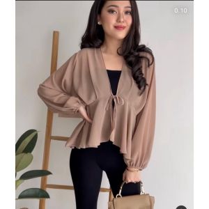 Toply Shop COD +GRATIS ONGKIR New Outer silvia / outer korean style  / Cardigan  Best seller / Outfit Kekinian / Outer Basic  simple / Atasan wanita / Outer wanita super cantik / Rompi simple / cardigan wanitta korea style