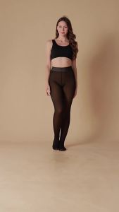 Leggings TK High-Quality Sheer Outerwear Fleece-Lined Thickened Pantyhose for Women Autumn and Winter Warm Large Size Tights