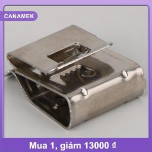 【CANAMEK】 10Pcs Năng Lượng Mặt Trời Bảng Điều Khiển Cáp Clip Thép Không Gỉ Pv Dây Clip Khóa Kẹp Cho 4 Vuông 2-Dây Cáp Hệ Thống Dây Điện Phụ Kiện