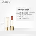 FOCALLURE Brand Hottie Moist Lipstick Matte Nude Long-lasting Makeup Lip Tint Waterproof Moisturizing Rose Fragrance. 