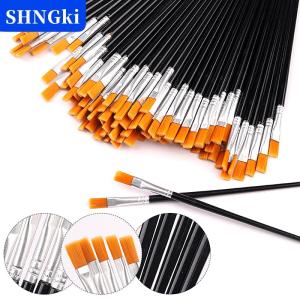 SHNGki 50Pcs Sơn Bàn Chải Cho Sơn Thủ Công Nghệ Thuật Và Thủ Công Cho Nghệ Thuật Đa Chức Năng Móc Dòng Sơn Thiết Bị