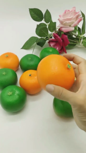 Mô phỏng Lemon Orange đạo cụ chụp ảnh trái cây nhân tạo cho nhà bếp bữa tiệc tại Bar cửa hàng mô hình trang trí đạo cụ