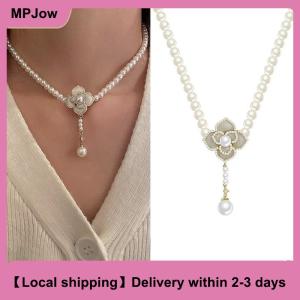 【Local shipping】 Flower Jewelry Set Women Sweet Elegant Necklace Earrings Ring Sweet Choker Fashion Wedding Jewelry