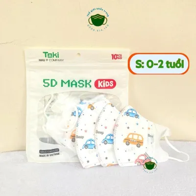 Khẩu trang gấu bé Sơ Sinh 0-3 tuổi [ SET 3 Cái] khẩu trang trẻ em chính hãng UNI MASK công nghệ Nhật