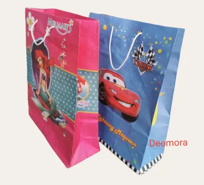 (10Pcs) Tas kertas/Tas tempat snack/tas souvenir ulang tahun ukuran S