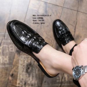 Sục Nam Dập Vân Cá Sấu Độc Đáo Siêu Đẹp Giầy Sục Thời Trang Phong Cách