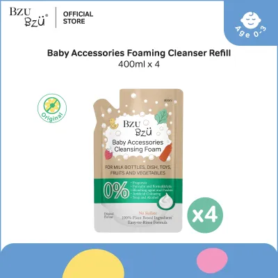 BZU BZU Baby Accessories Foaming Cleanser Refill Non-Flavour (400ml x 4)