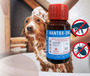 Hantox 200 Trị ve ghẻ bọ chét dùng cho chó mèo