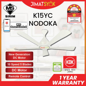 KDK Fan KDK Kipas Siling K15YC 60inch 10 Speed Present Control 5 Blades Wifi Smart Control DC Motor Ceiling Fan