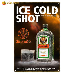 Chic Iron Painting Vintage Metal Tin Sign Whisky Posters Retro Tin Sign Plate for Bar Pub Man Cave Wall Decor