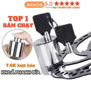 Khóa phanh đĩa xe máy chống trộm chất liệu thép nguyên khối thiết kế thông minh an toàn tuyệt đối