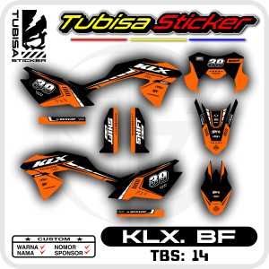 Sticker Striping Kawasaki KLX BF G SE - Stiker Striping Variasi KLX BF G SE. TBS.SF.14