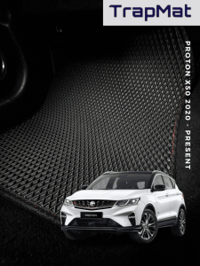 FOR - PROTON X50 TrapMat Double Layer Car Floor Mat 100% Waterproof Anti Slip Easy to Clean(Front & Rear)