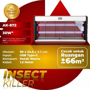 Insect Killer Mosquito Killer Perangkap Nyamuk Lalat Bug Zapper Lampu UV 22/30 Watt | Lampu Perangkap Serangga Sinar UV | Lampu Perangkap Nyamuk | Lampu Perangkap Serangga – Nyamuk – Laron – Lalat SInar UV Cahaya Ungu Ramah Lingkungan
