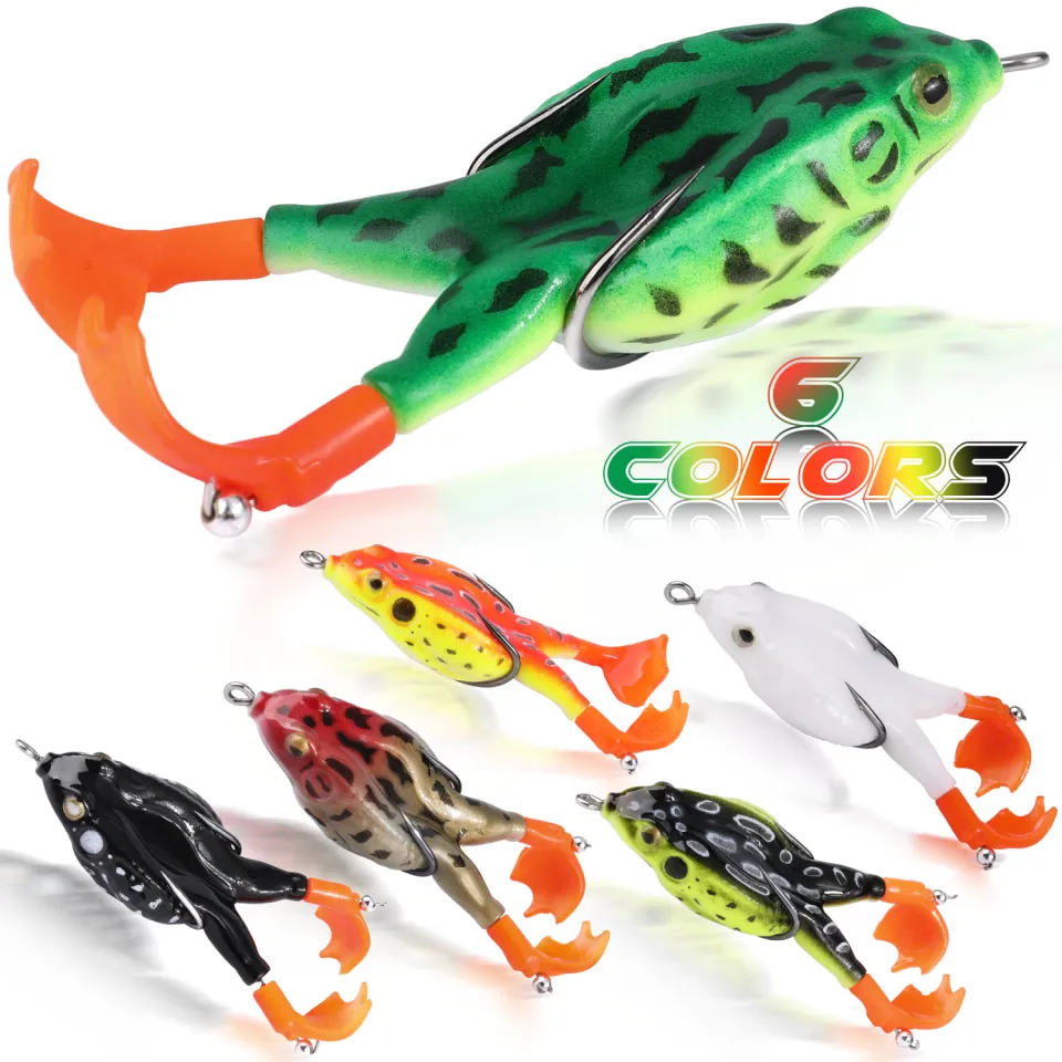Sougayilang 6 Pcs Soft Frog Fishing Bait 9cm Soft Silicone Fishing Frog  Lure Double Propellers Frog Topwater Floating Frog Bait - AliExpress