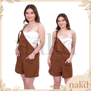 NAKD FASHION SHARMILA COTTON LINEN DAILY CASUAL ADJUSTABLE SELF TIE JUMPER SHORTS FOR WOMEN P003
