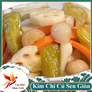 kim chi củ sen chua ngọt giòn ngon kiểu Việt Nam 1 kg KIM CHI CỦ SEN MINH TRIẾT thượng hạng thập cảm- món ngon ngày tết_Vựa Khô Minh Triết