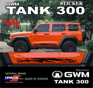 Cutting Sticker Gwm Tank 300 Premium Oracal Sticker Car Pintu