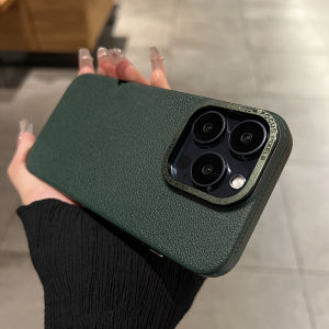 Crashstar Da Kết Cấu siêu mỏng Frosted Cứng PC Chống Sốc vỏ điện thoại Cho iPhone 16 15 14 Pro Max Cộng Với 13 12 11 Pro Max Thời Trang màu trơn Ốp điện thoại Matte Chống bảo vệ chống rơi Bìa Shell Với Kim Loại Máy Ảnh khung bảo vệ