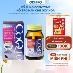 TPBSSK Viên Uống Coenzyme Q10 Orihiro 90 Viên - ORIHIRO NHẬT BẢN CHÍNH HÃNG