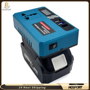 DC to AC Car Power Inverter 18V/21V to 220V with Dual USB Charging Ports for Automotive Electronics