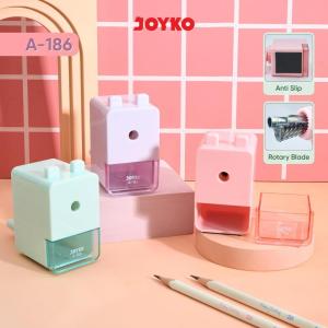 (1pc) JOYKO Rautan Serutan Sharpener Putar Auto-Feed A-186 Stationery