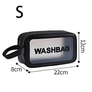 PVC Transparent Makeup Bags Large Capacity Cosmetic Storage Bag Waterproof portable transparent makeup skin care products beach wash bag travel bag organizer