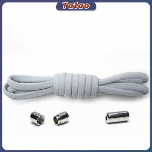 Metal Capsule Lock Shoe Laces No Tie Shoelaces Capsule Metal Buckle Tieless Elastic Lazy Shoelace