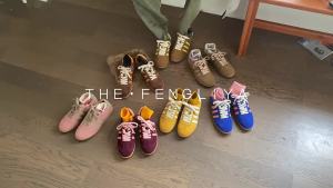 Giá khuyến mãi Feng Liya  2023 Giày tập luyện retro đa năng mới của Đức da thật đế mềm cho phụ nữ giày thể thao thời trang giày Forrest Gump