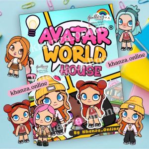 Avatar World Home Quiet Book Paperdols Home Mainan Anak Bongkar Pasang