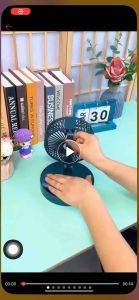 QUẠT TÍCH ĐIỆN MINI KÈM GIÁ ĐỠ ĐIỆN THOẠI