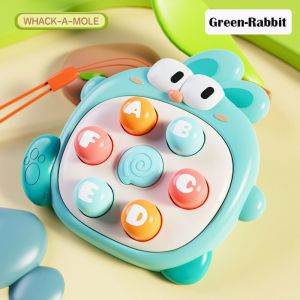 URBAG แบบพกพาได้ ของเล่นปริศนาบรรเทาความเครียด มินิมินิ มือถือแบบมือถือ ของเล่นเกมตี น่ารักน่ารักๆ สีสันสดใส ของเล่นเสริมพัฒนาการเกมอินเตอร์แอคทีฟ สำหรับเด็กชายหญิงอายุ3-12ปี