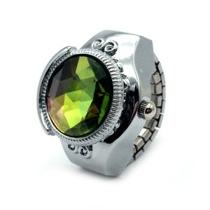 Jam Cincin Berbentuk Bulat - Cincin Batu Akik Natural Mengkilap Elegan - Cincin Pria Trendy