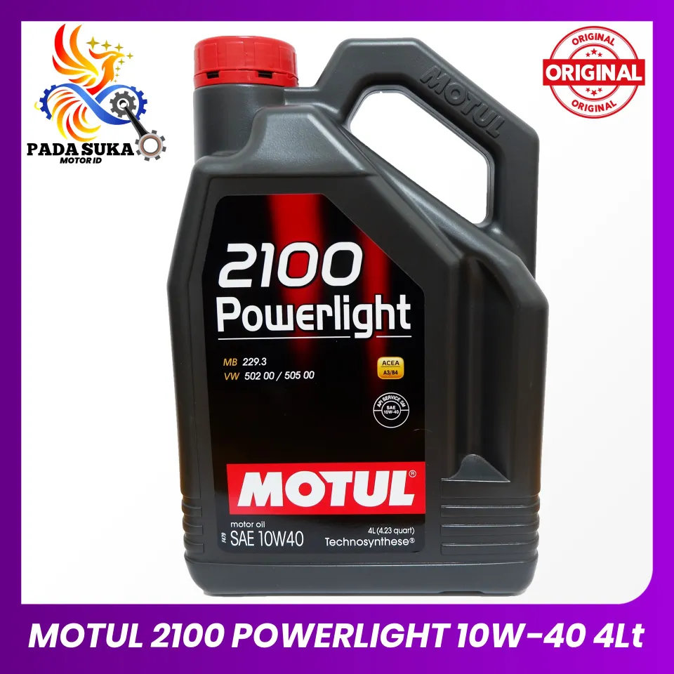 MOTUL Oli Mesin Mobil / Motul 2100 POWERLIGHT 10W-40 4Lt ORIGINAL