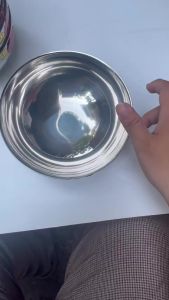 Chén Inox Vân Kim Cương Size 17cm Thành Phát – Chén Ăn Cơm Inox 201/304 Dày Dặn Sáng Bóng