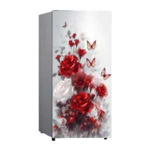 Stiker kulkas 1pintu dan 2 pintu Motip Bunga ( COD ) Fly Star Store