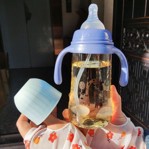 ขวดนมวัสดุ PPSU สำหรับทารก 300ml นาโนซิลเวอร์คอกว้างป้องกันอาการโคลิค