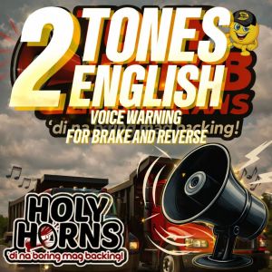 BACKHORN  ⭐2 TONES VOICE WARNING FOR BRAKE AND REVERSE BACKHORN⭐ FOR TRUCKS* BACKHORN* BACKING ALARM* VOICE WARNING*  (12V OR 24V) back horn for truck 24v