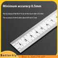 Butterfly 15-100CM Zero Glare Satin Chrome Stainless Steel Machinist ...