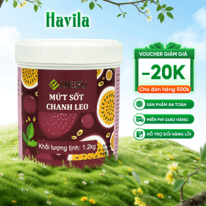 Mứt Sốt Chanh Leo Dedu 1.2kg Sốt Chanh Leo Trái Cây Tươi Pha Chế Đồ Uống Thơm Ngon