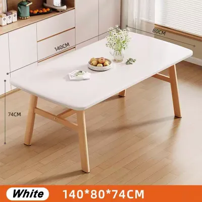 LALA Dinning Table Rectangular Modern Living Room Kitchen Wooden Modern Nordic Coffee Table Wood Dining Table