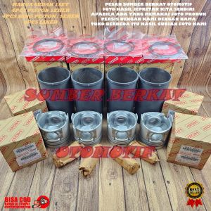 PISTON SEHER KOMPLIT+LINER DAN RING SEHER STD HINO DUTRO HT130 130HT 1SET KOMPLIT