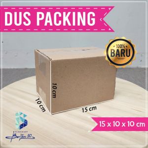 Kardus Packing Dus Paking 15x10x10 cm  - Karton Box Packaging Dus Baru Polos Murah
