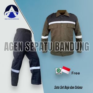 Agen Wearpack Safety Setelan / Setelan wearpack Kemeja Celana Safety Katelpak Seragam Proyek Setelan