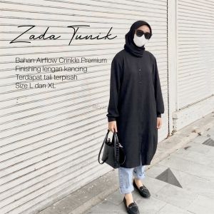 Tunik Zada By Reyscarf Dewasa Luxury Bahan Airflow Crinkle Premium Terbaik Nyaman Dipakai Bisa COD