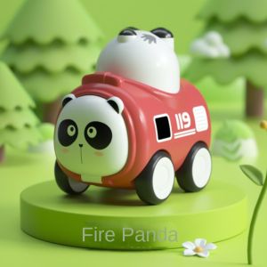EAURA Ladder Truck Inertia Toy Car Cartoon Animal Tipper Truck Vehicle Model Cute with Whistle Mini Inertial Engineering Car Toys Educational Toy