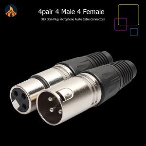 20pcs 3 Pin Plug Connector Socket Panel Mount Chassis 10 Male 10 Female MIC Cable Terminal Zinc Alloy Audio Microphone Connector [Jocestyle Store]